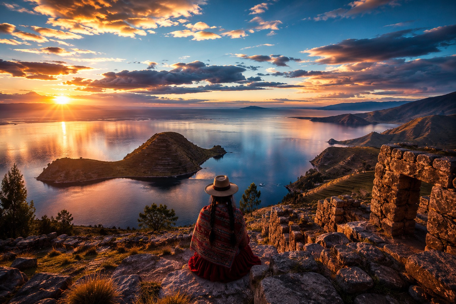 Lake and Volcanoes
